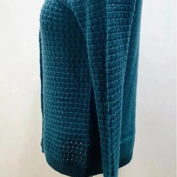 CASLON Women Long Sleeve Button Down Green Casual Cardigan Sweater Size Small - Picture 6 of 10